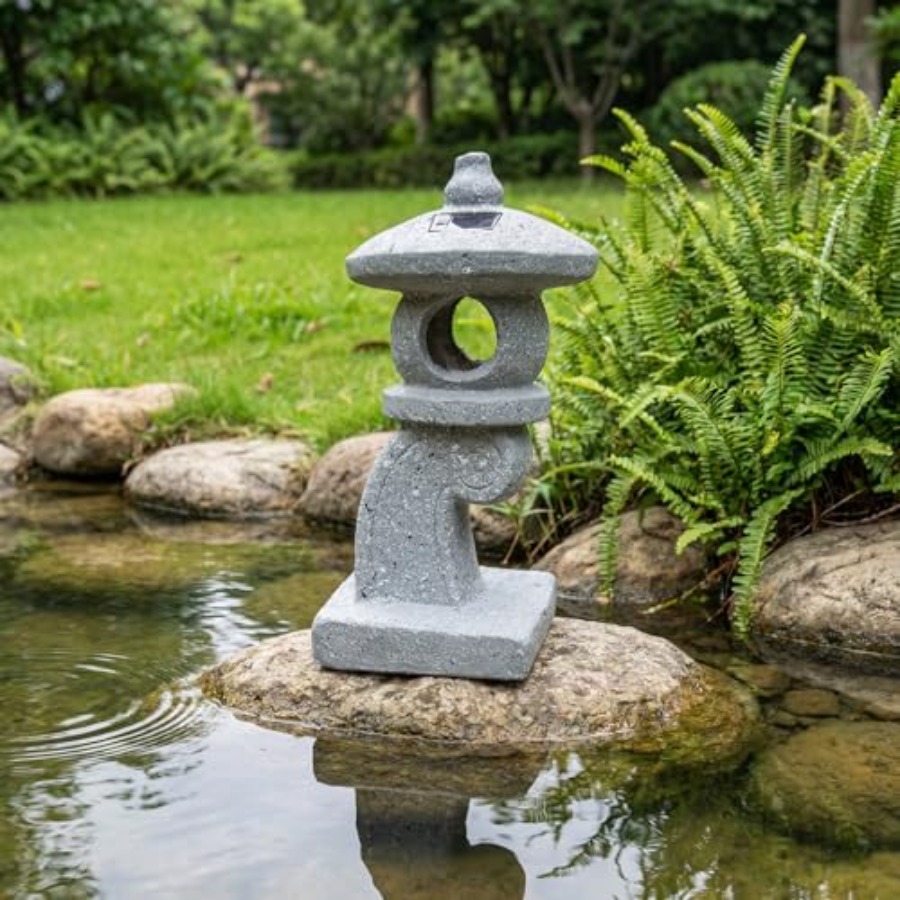 Outdoor Zen Lighting - 14-дюймовая высокая азиатская садовая статуя-пагода на