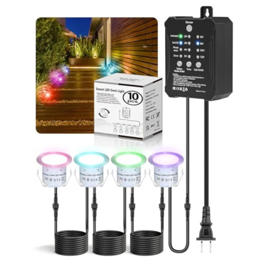 Outdoor Lighting Kit With Transformer - Комплект RGB-светильников для террасы с низковольтным