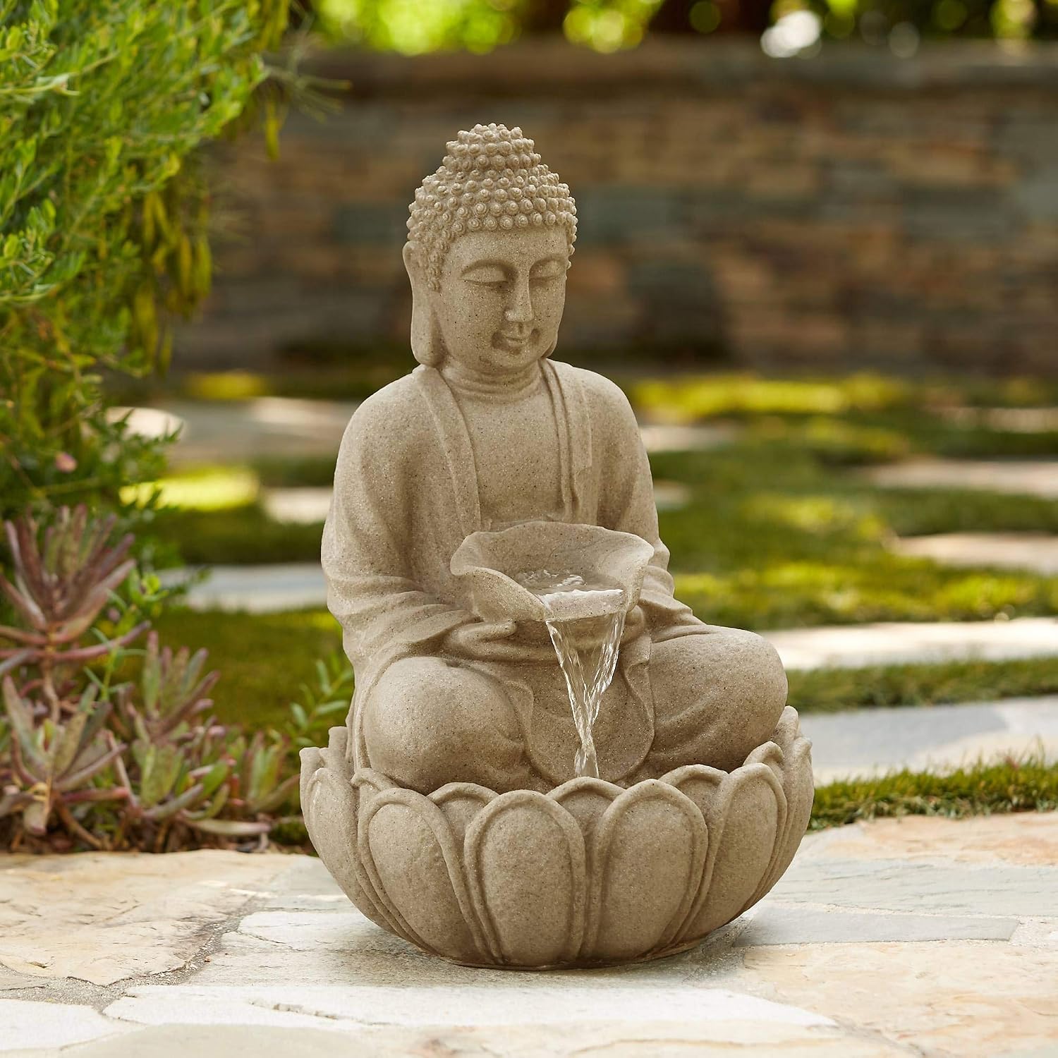 Outdoor Zen Lighting - 22-дюймовый большой фонтан для улицы и