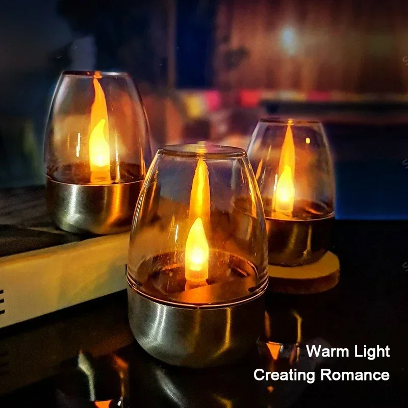 Outdoor Lighting Gazebo - Светодиодные солнечные свечи, беспламенный перезаряжаемый ночник