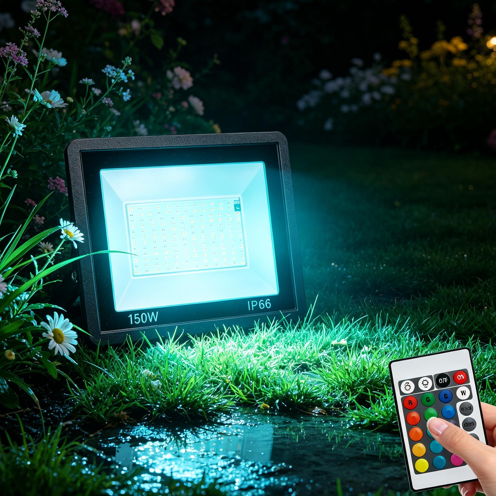 Outdoor Yard Lighting Fixtures - Уличный прожектор RGB с изменением цвета,