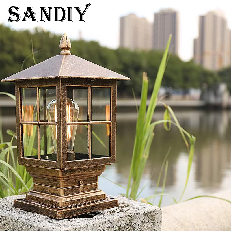 Outdoor Yard Lighting Fixtures - Наружные фонари на столбе, светодиодный металлический