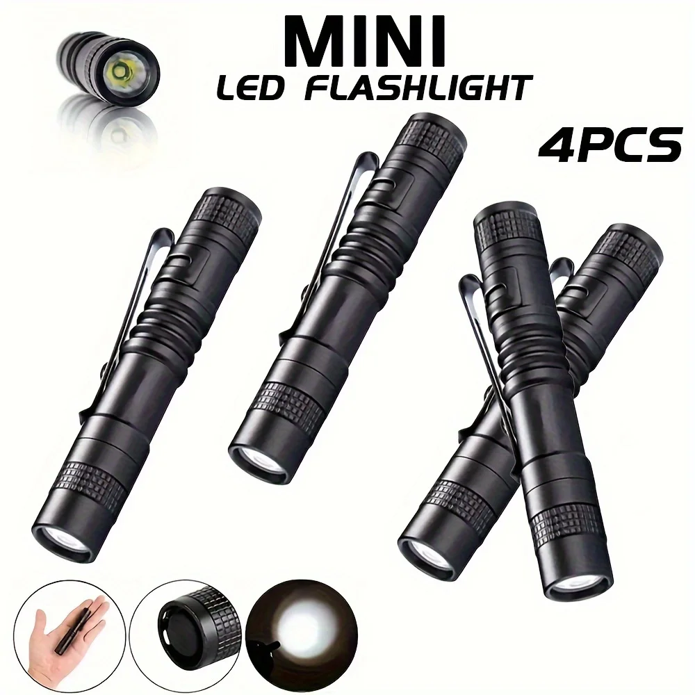 Outdoor Lighting Electric - 1-4 шт. мини портативный светодиодный фонарик-ручка