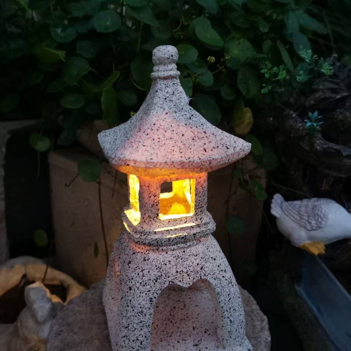 Outdoor Zen Lighting - Солнечный садовый светильник-пагода, восточный фонарь, уличная