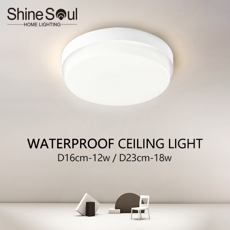 Outdoor Lighting Year Round - Современный водонепроницаемый потолочный светильник IP65, круглый,