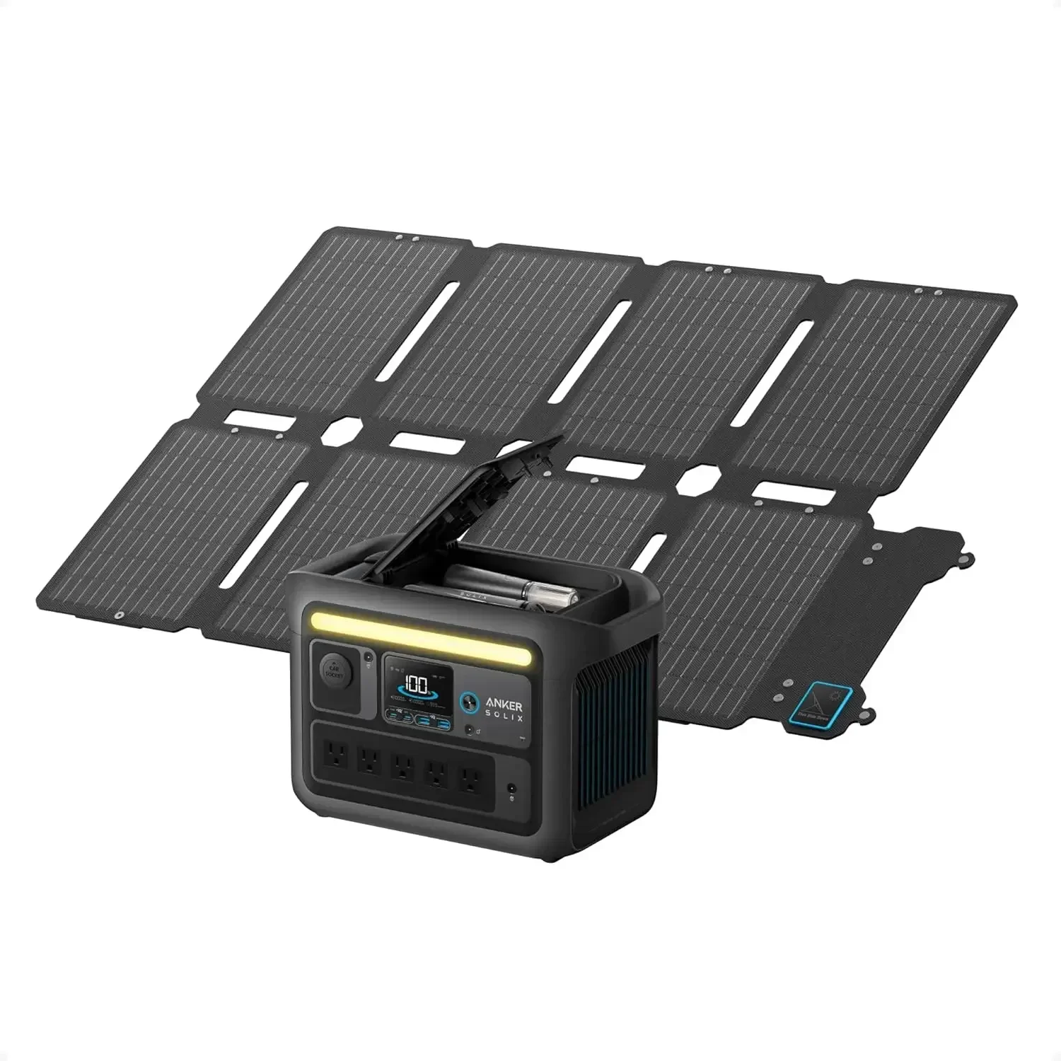 Outdoor Lighting Solar Panel - Портативная электростанция Anker SOLIX C800X с