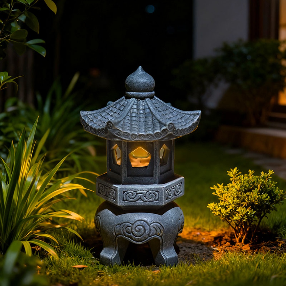 Солнечный фонарь-пагода Zen из – обзор и цена Outdoor Zen Lighting