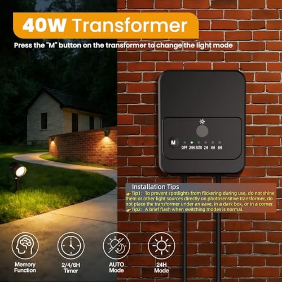 Комплект ландшафтного освещени – обзор и цена Outdoor Lighting Kit With Transformer