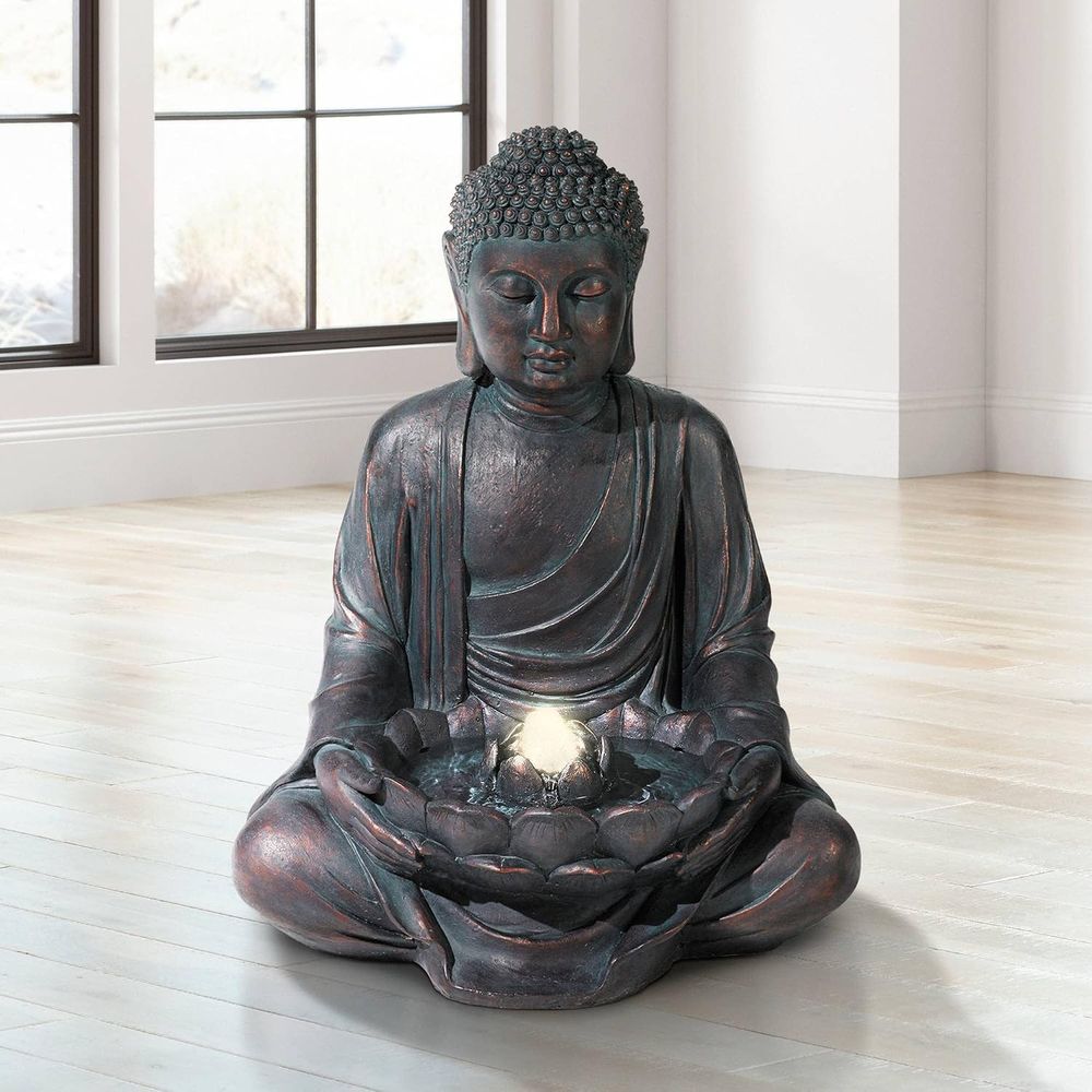 Медитирующий Будда, 24 дюйма,  – обзор и цена Outdoor Zen Lighting