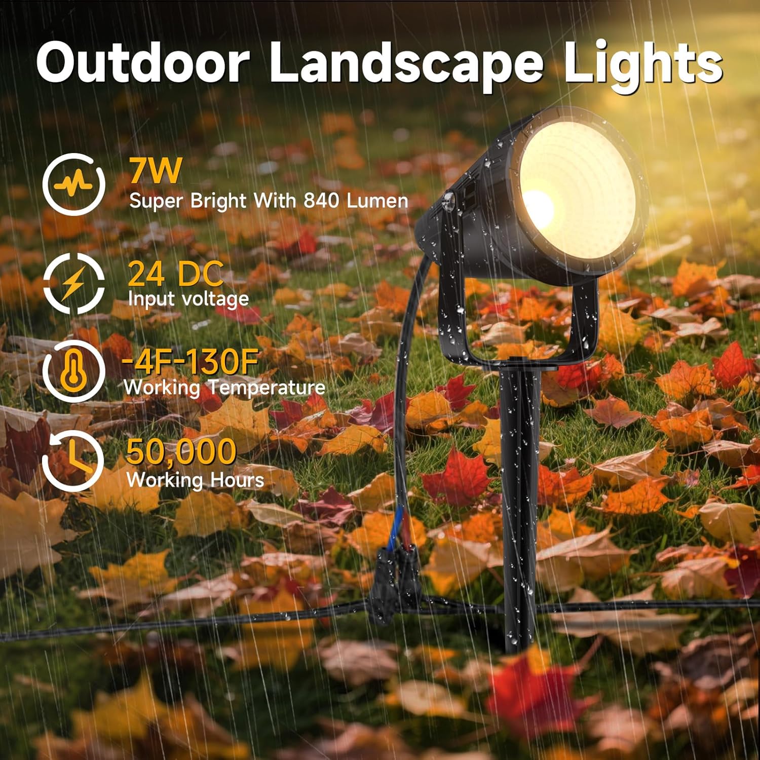 Набор из 12 водонепроницаемых  – обзор и цена Outdoor Lighting Kit With Transformer