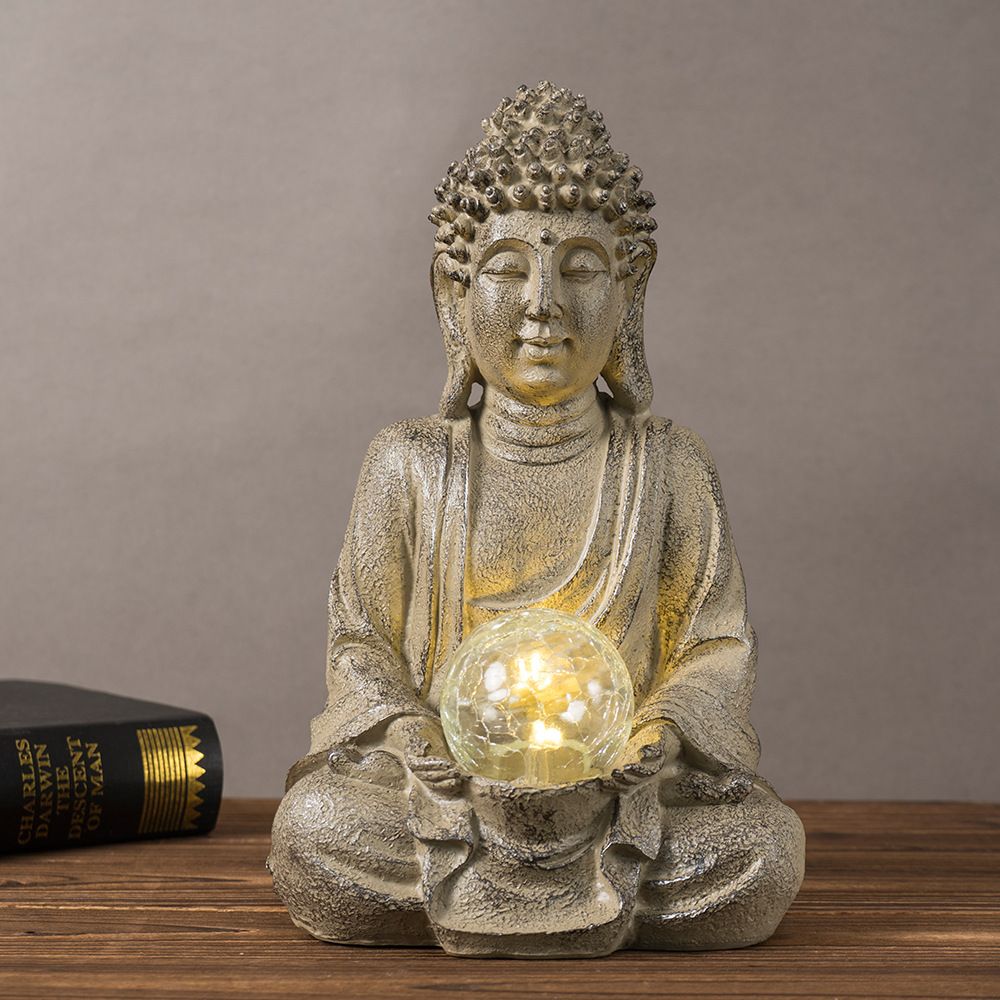 Статуя Будды из смолы Vilead,  – обзор и цена Outdoor Zen Lighting