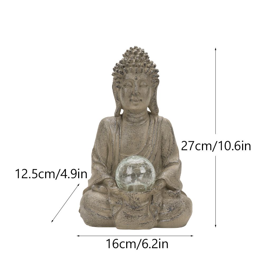 Статуя Будды из смолы Vilead,  – обзор и цена Outdoor Zen Lighting