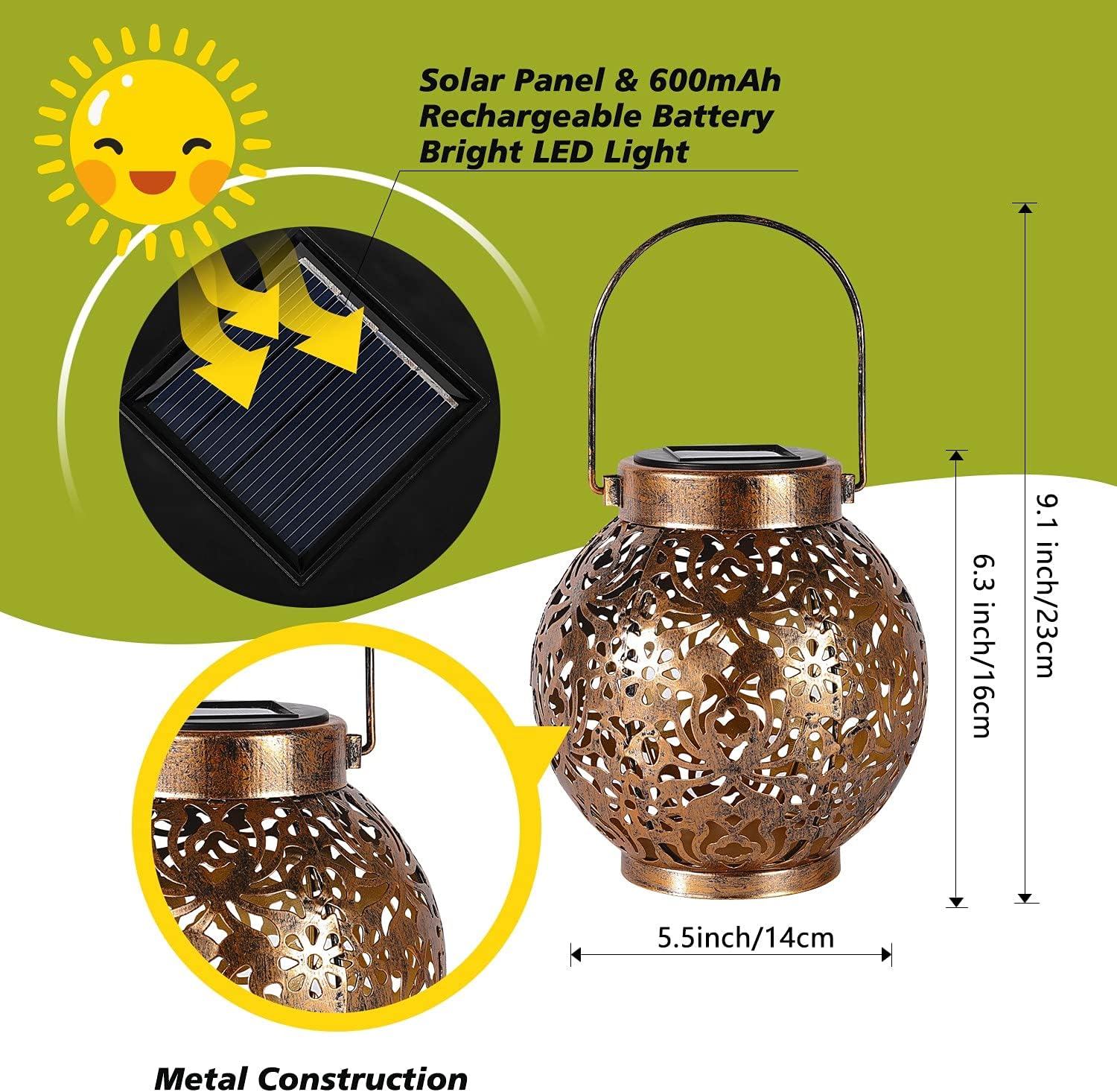 1-6 шт. марокканских солнечных – обзор и цена Outdoor Lighting Solar Panel