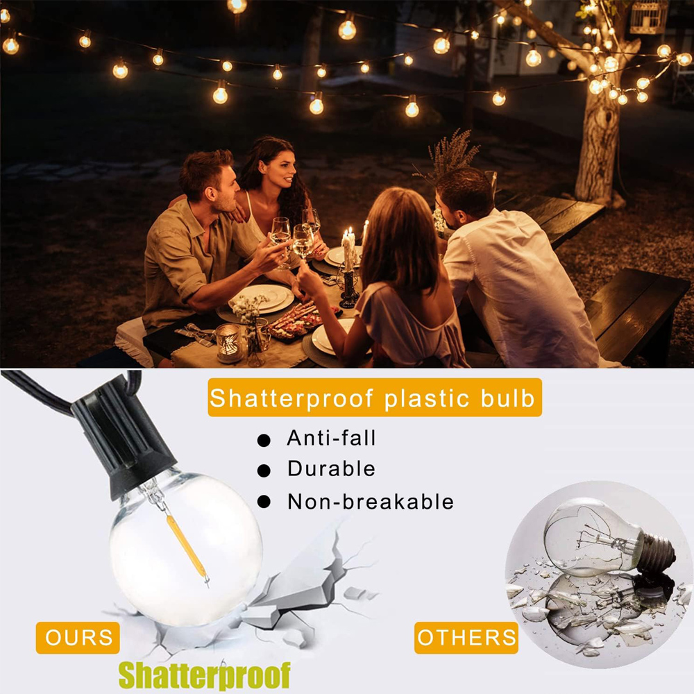 Гирлянда G40 с 25 прозрачными  – обзор и цена Outdoor Lighting For Backyard