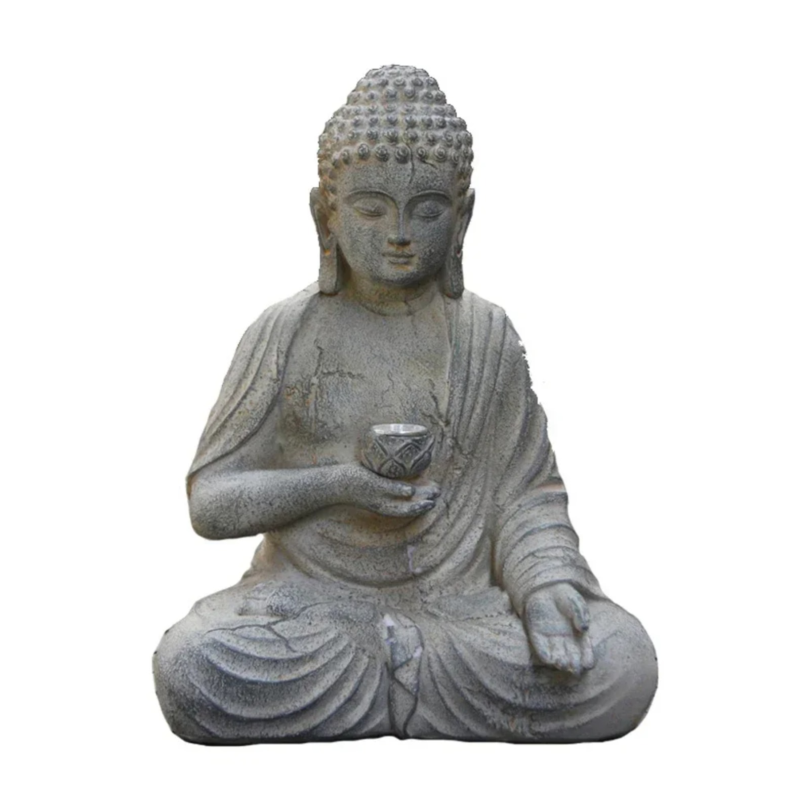 Солнечная садовая статуя Будды – обзор и цена Outdoor Zen Lighting