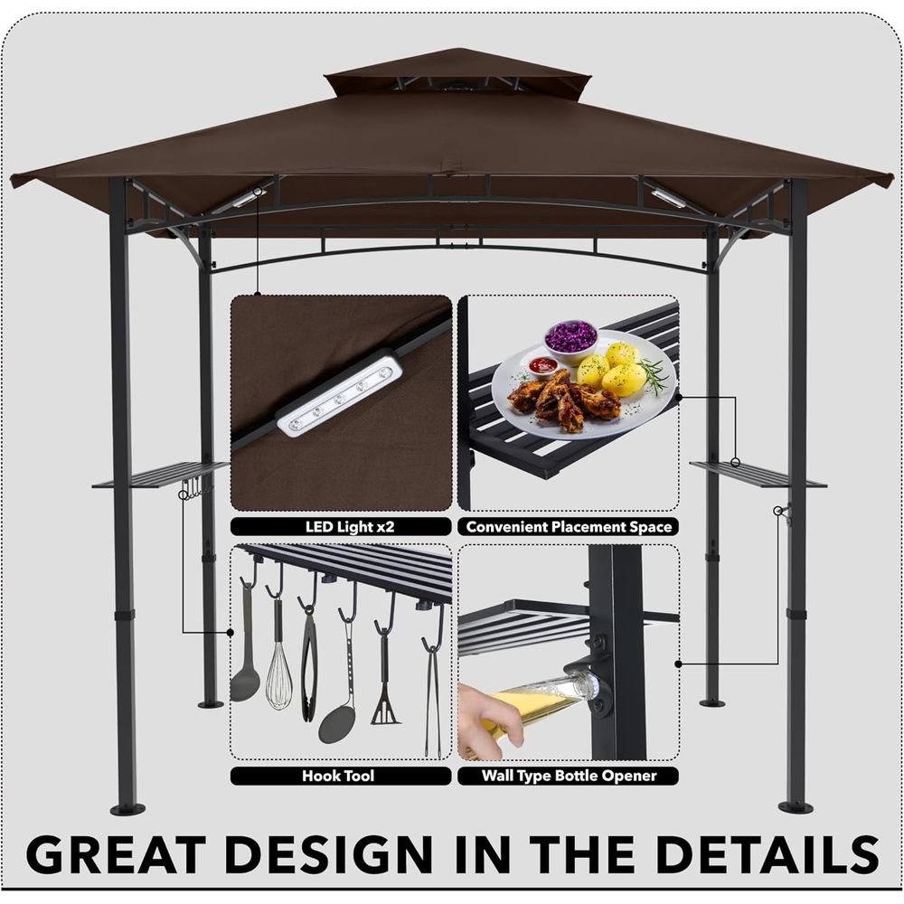 Садовая беседка для барбекю 8х – обзор и цена Outdoor Lighting Gazebo