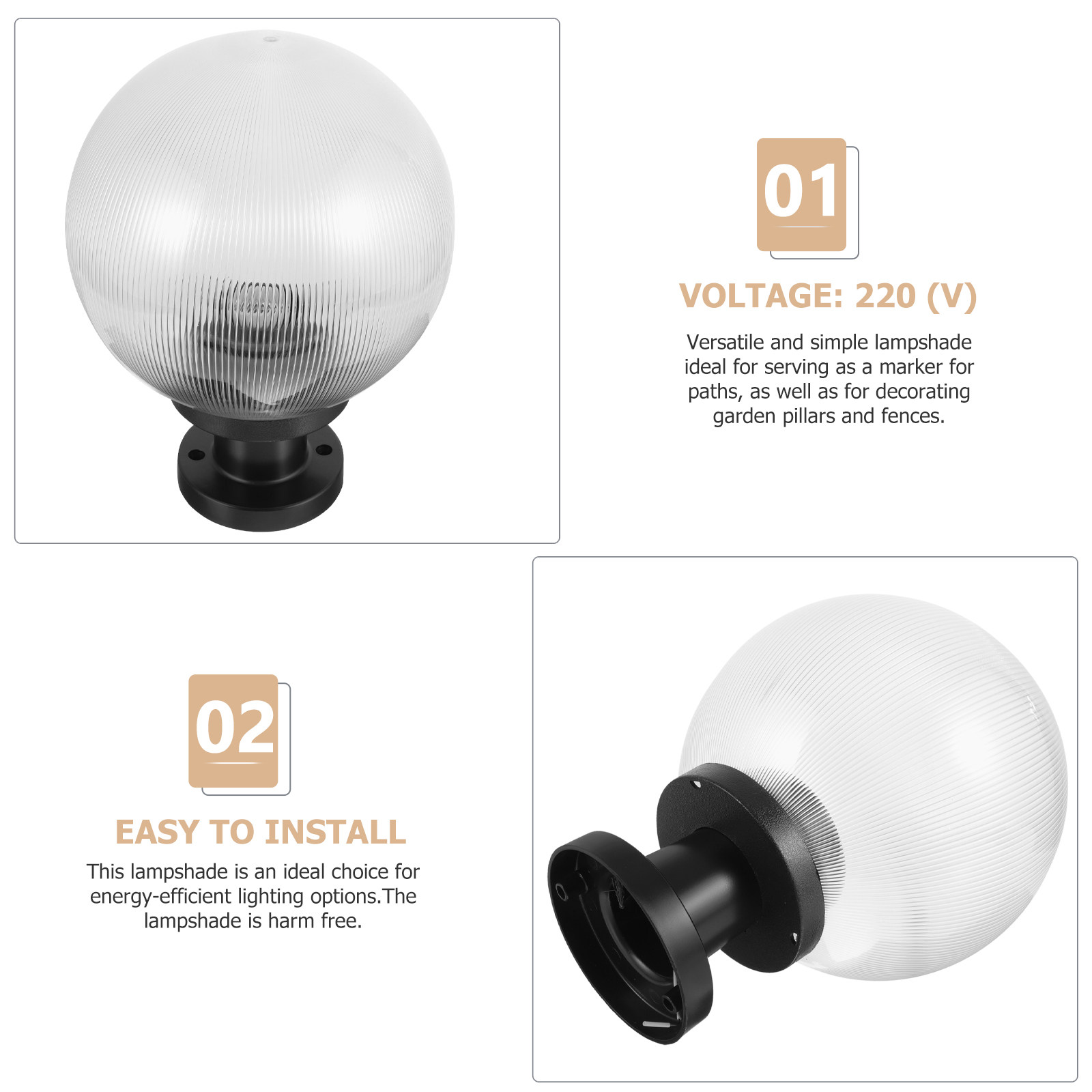 1 комплект акрилового абажура  – обзор и цена Outdoor Yard Lighting Fixtures